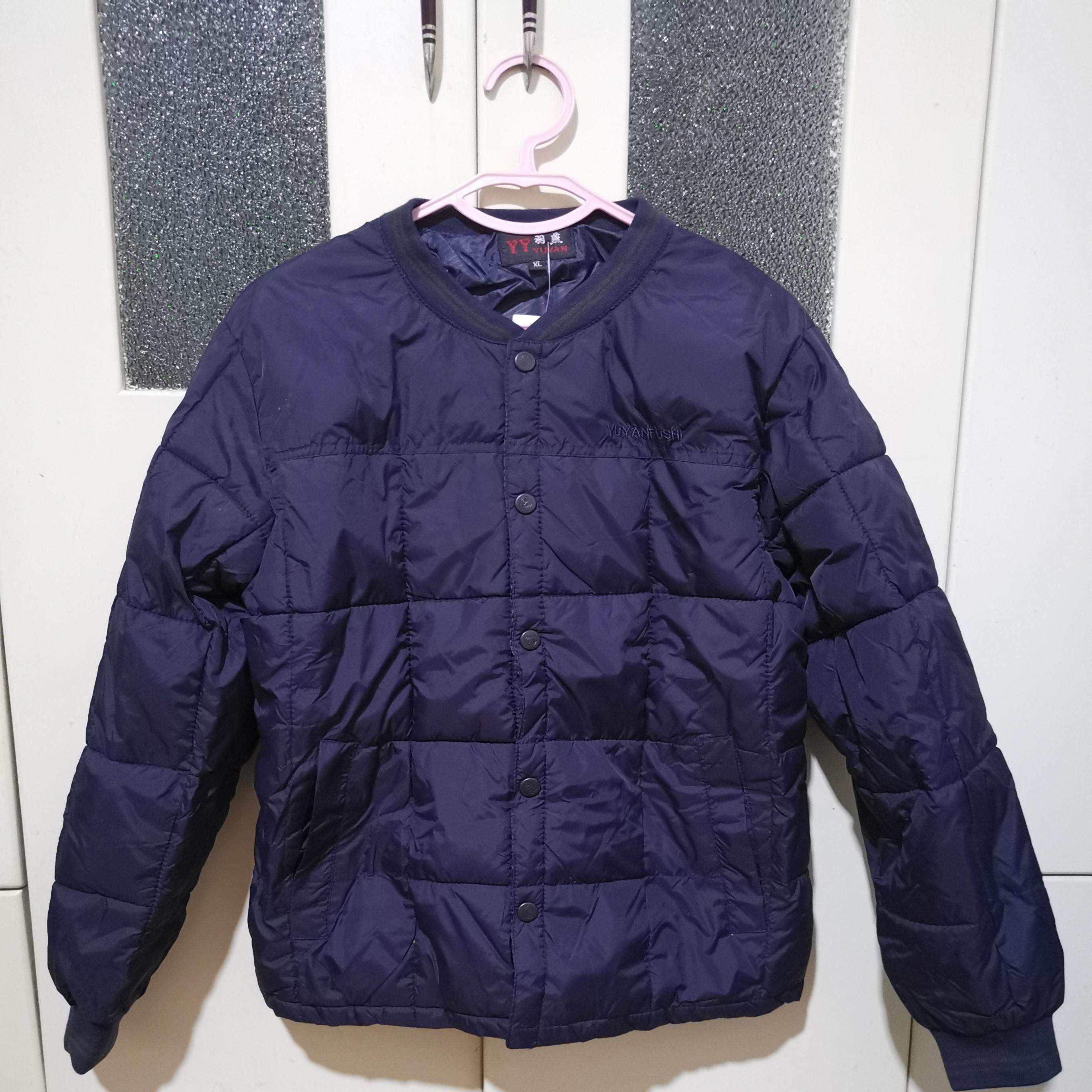 中老年棉衣棉袄 男士仿丝棉内胆保暖棉家居服薄款棉服 男式小外套