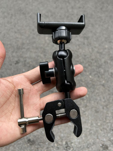 极摄家蟹钳夹挖掘机金属手机支架