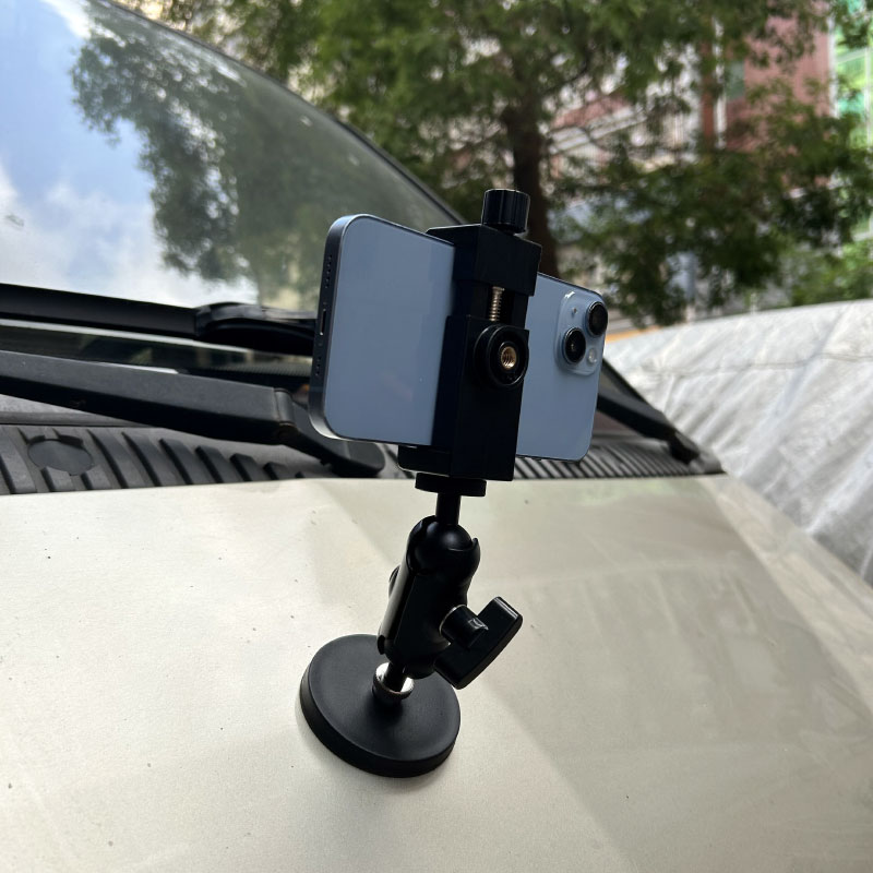 磁铁吸盘gopro相机录制手机支架