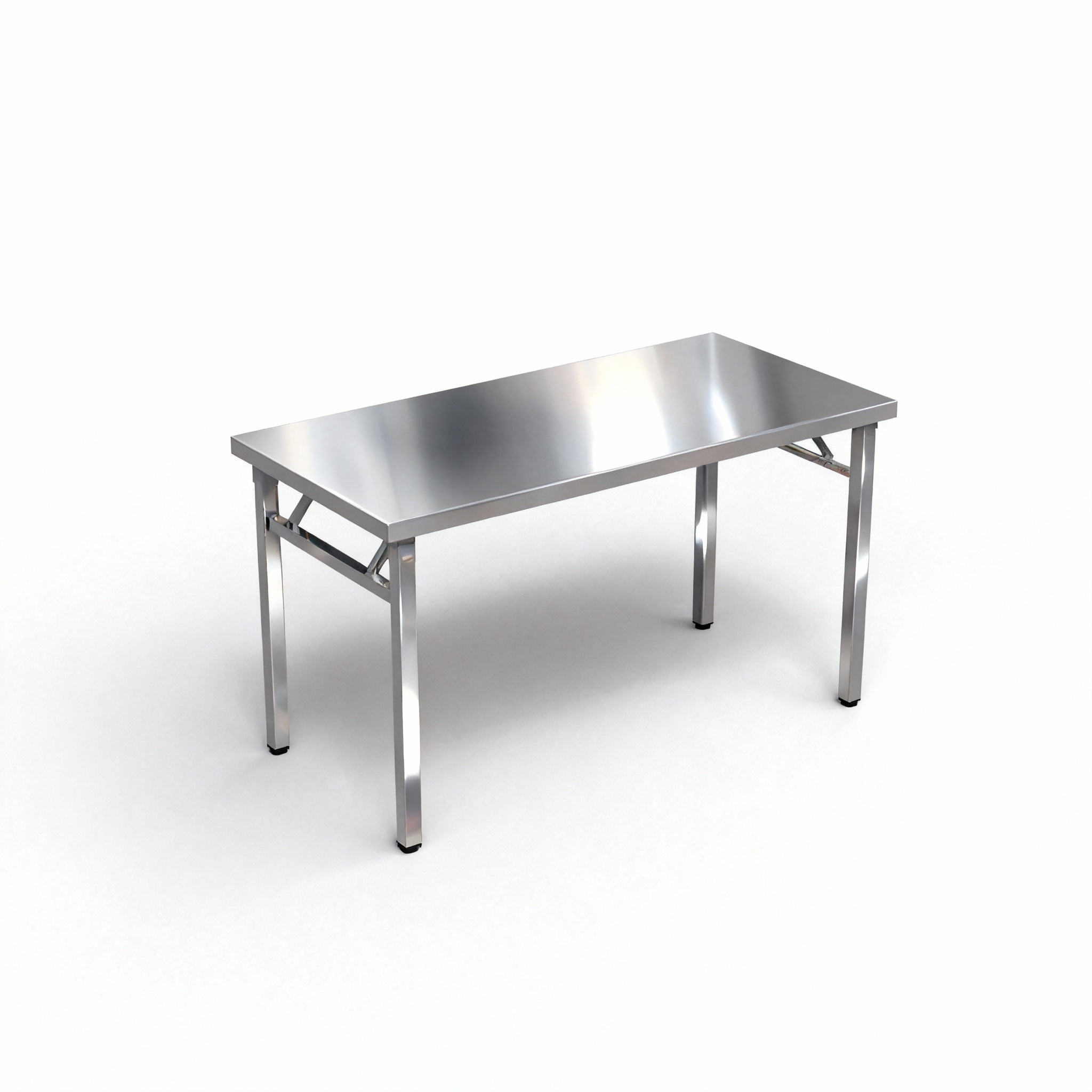 加厚折叠桌不锈钢厨房工作台商用操作台烧烤火锅摆摊露营置物桌子