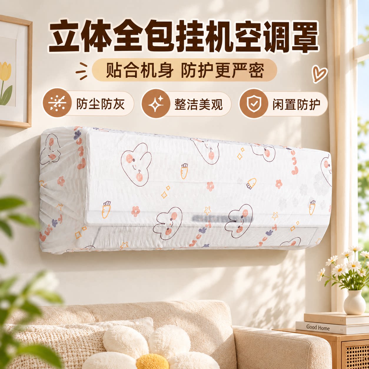 壁挂机通用全包水洗防尘防晒罩