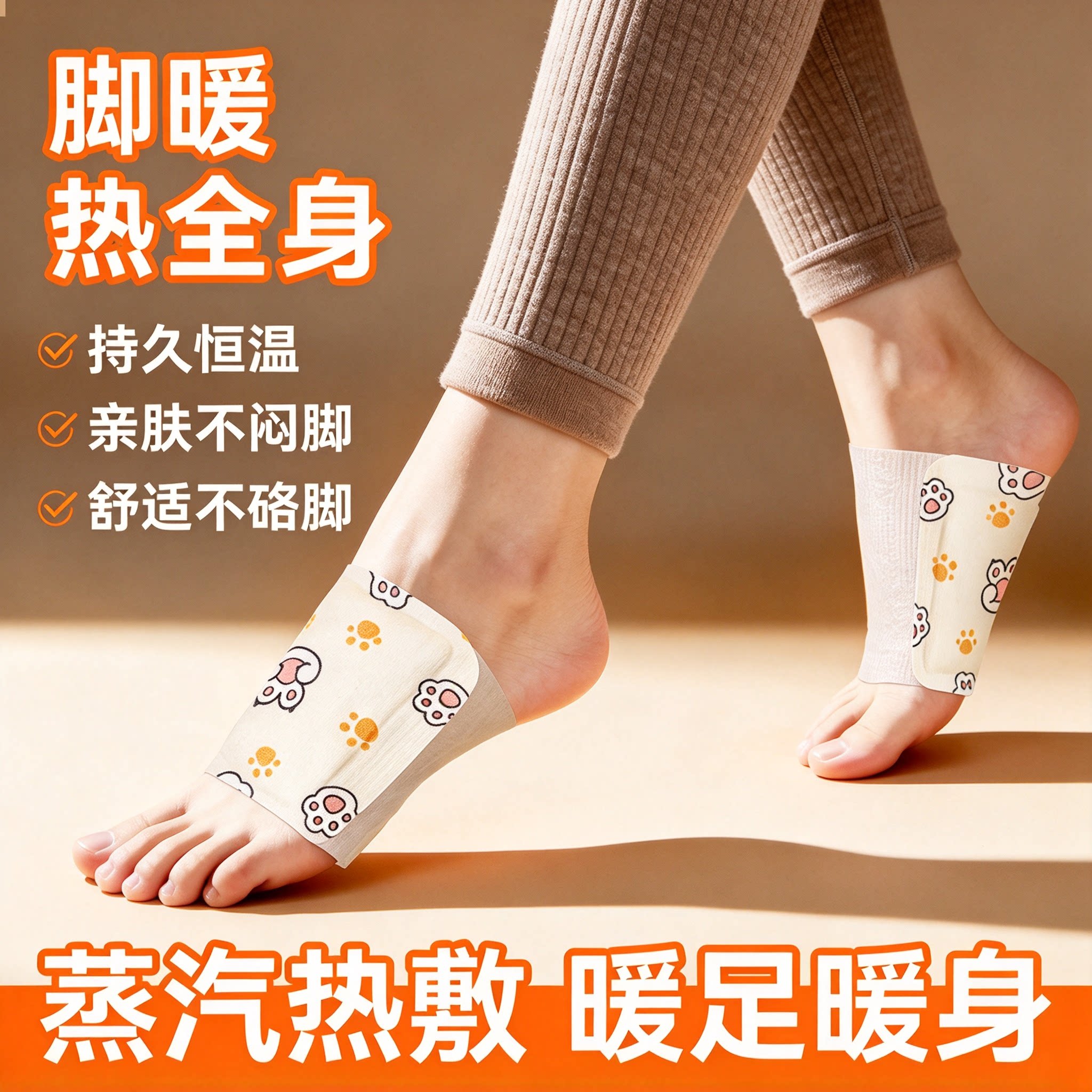 暖足贴发热鞋垫暖脚贴自发热