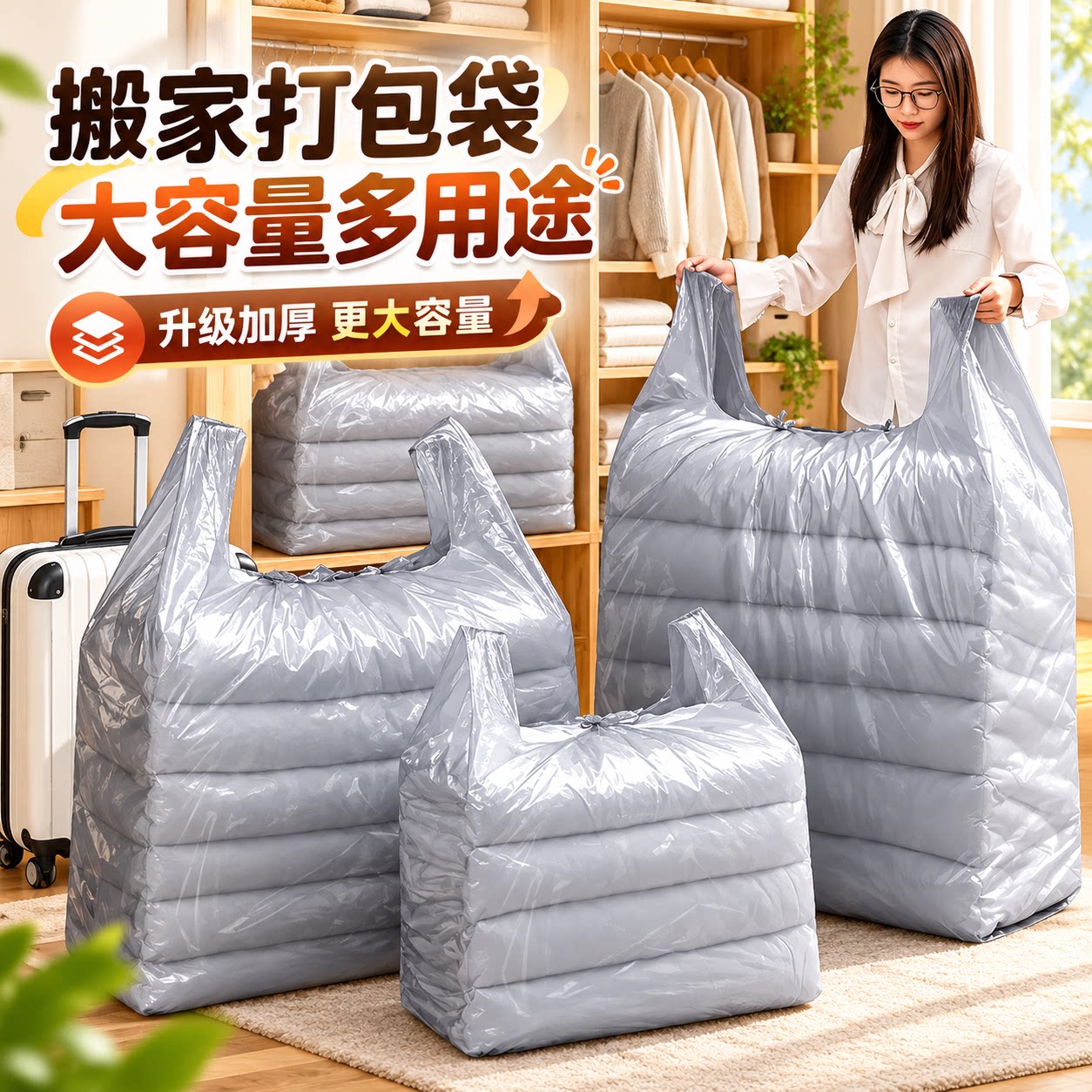 搬家一次性特厚大容量收纳袋