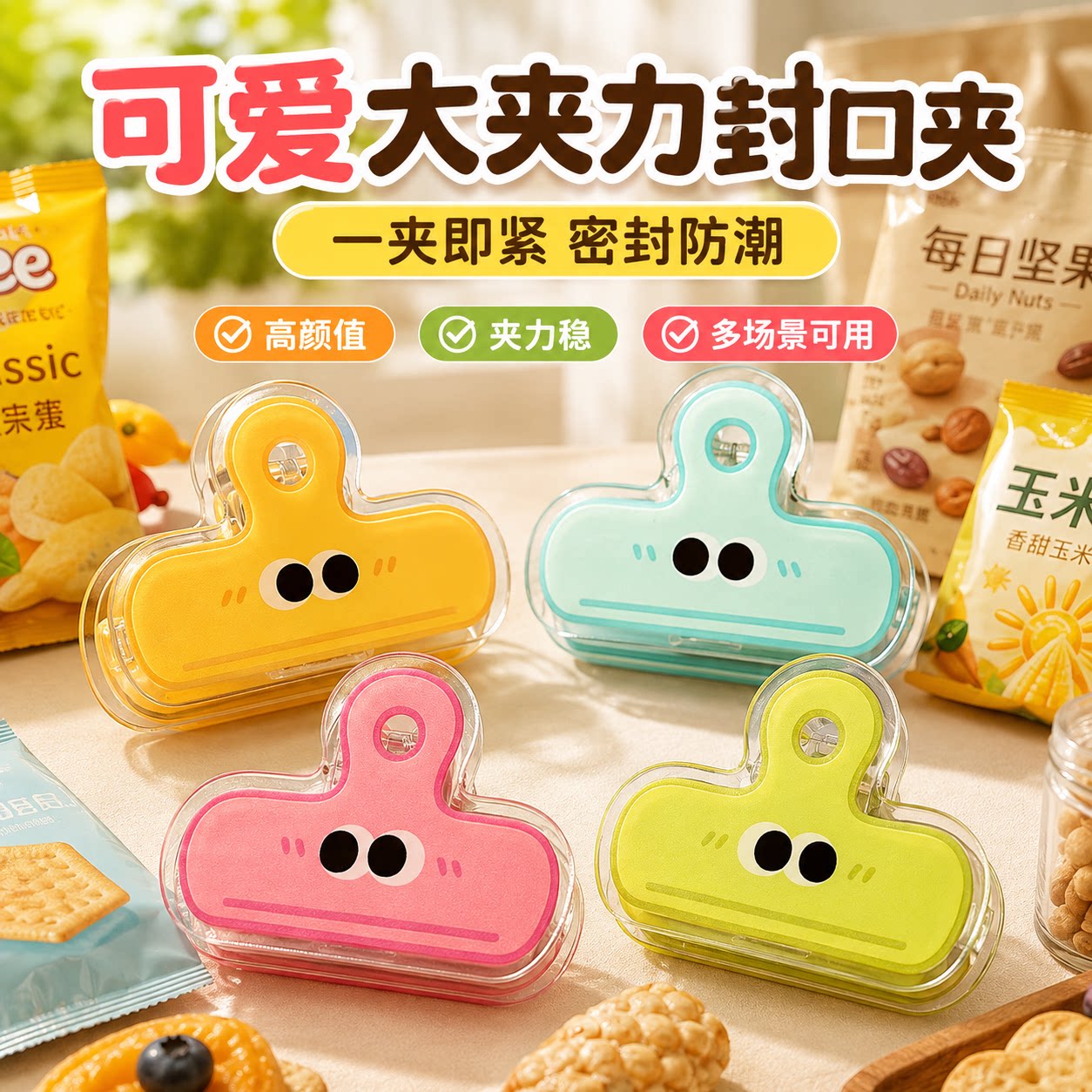 可爱ins风亚克力PP表情夹