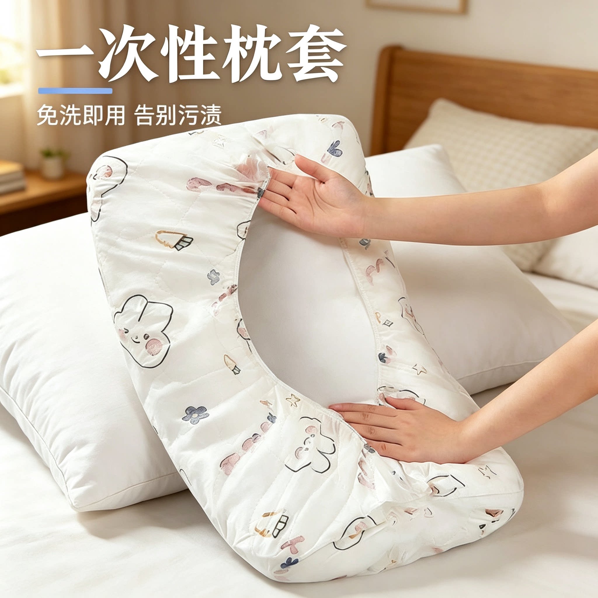旅行一次性隔脏枕巾枕套