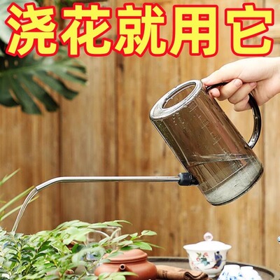 浇花专用长嘴不锈钢大容量洒水壶