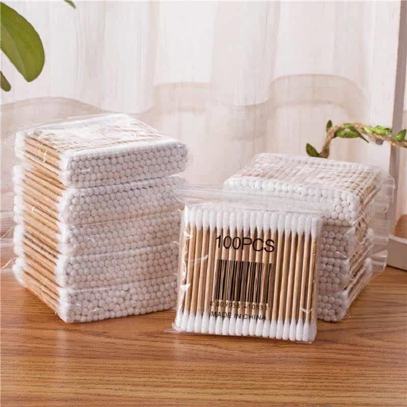 双头棉棒圆头竹棒棉棒一次性化妆卸妆美容清洁棉棒袋装掏耳朵棉棒,家庭/个人清洁工具,棉签/棉棒/棉包,淘宝优惠券,粉丝福利购,淘宝优惠卷