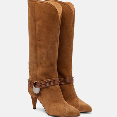 2025秋冬新款全牛皮高筒靴粗跟高跟真皮女靴大码404344