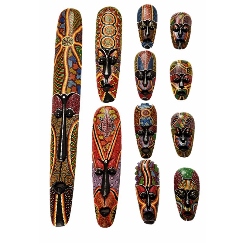 泰国工艺品 脸谱面具木雕欧式墙饰壁挂饰 田园客厅家居装饰品挂件