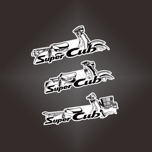 定制贴纸适用于本田摩托车贴纸Super Cub 125 110 贴纸贴花 7103