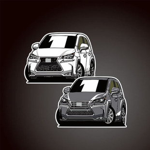 汽车贴纸适用于#lexus#lexusNX#NX300h#Fsport  8229