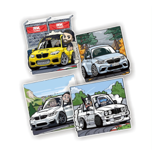 F87 E30贴纸车图案定制订做7412 定制贴纸适用宝马M240i