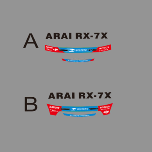 适用于摩托车头盔 ARAI RX7X  镜片贴纸8474