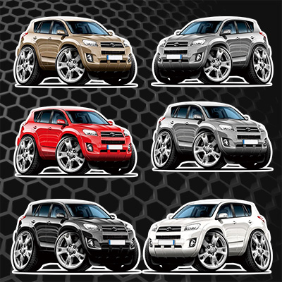 汉魂贴纸适用老款汽车RV4经典