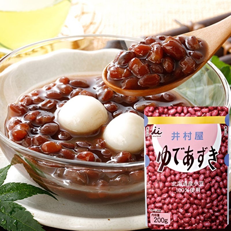 日本进口 井村屋 红豆沙 北海道红豆赤豆即食铜锣烧年糕伴侣200g
