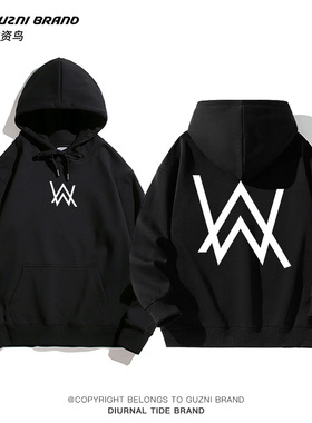 艾伦沃克卫衣男连帽电音DJ嘉豪同款衣服美式alanwalker潮牌外套潮