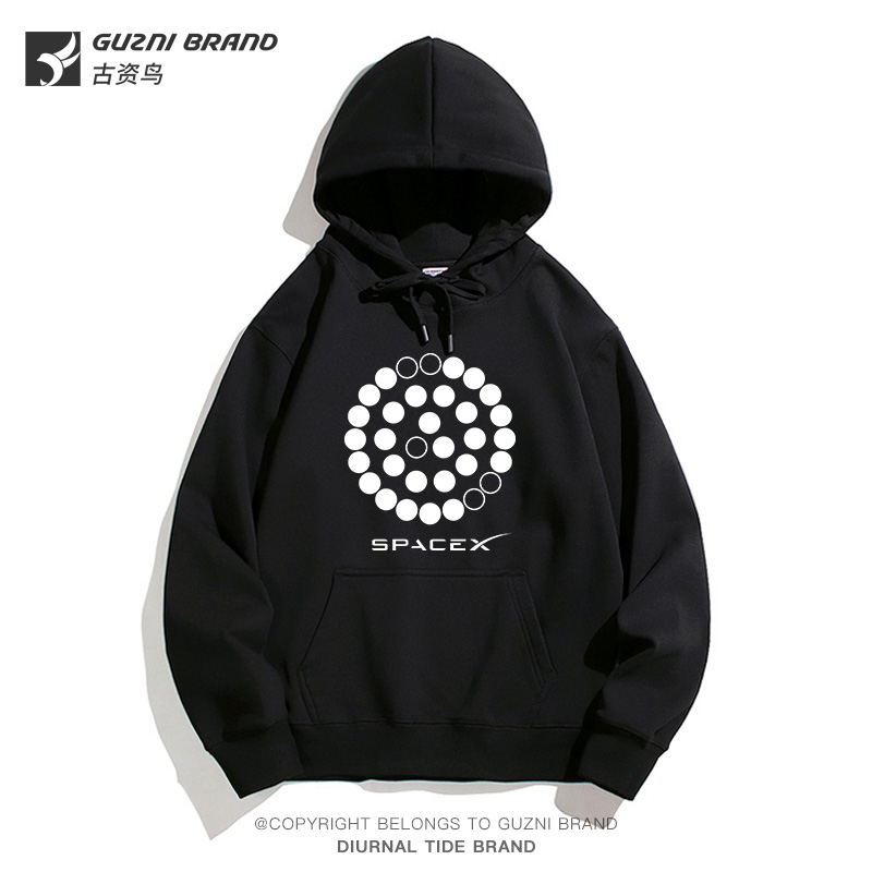 spacex衣服卫衣连帽宽松休闲