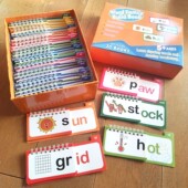 Flip books翻翻卡自然拼读卡片儿童小学生英语启蒙单词学习教玩具