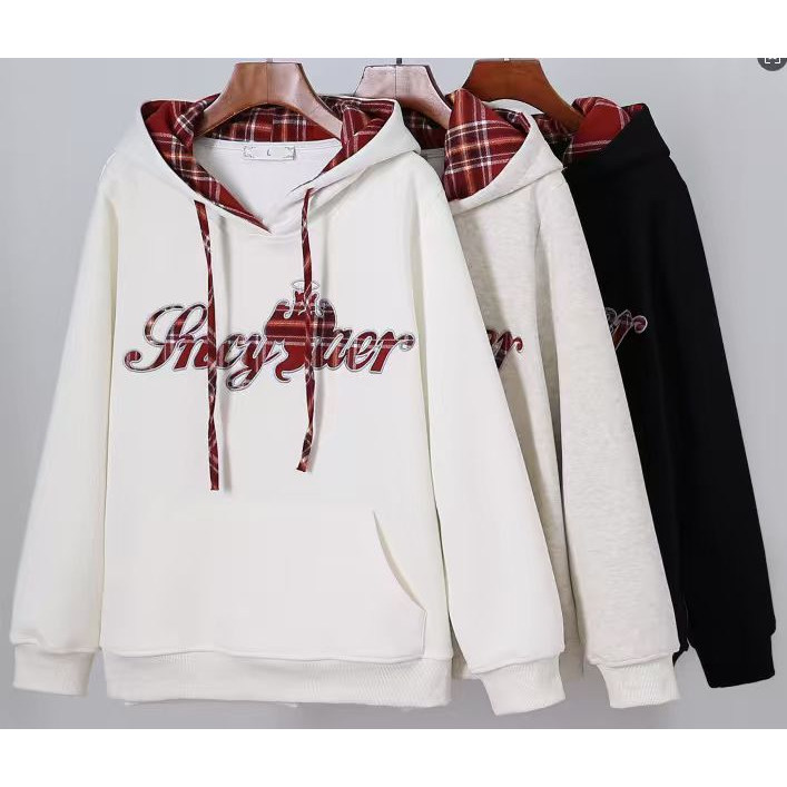 秋冬季新款胖mm大码显瘦加绒休闲卫衣66018