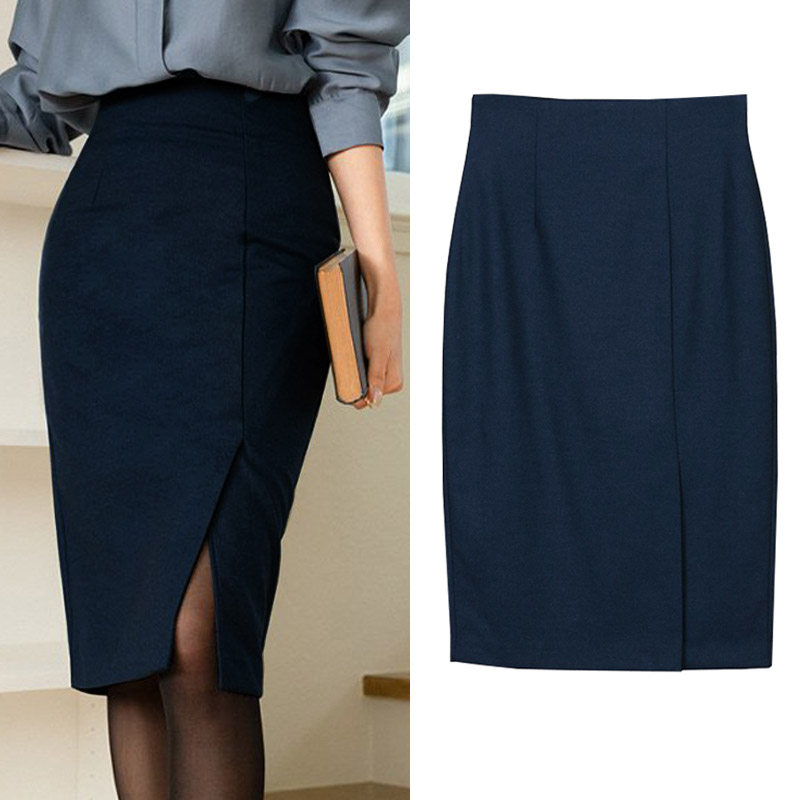 毛呢半身裙新款秋冬呢子裙小个子通勤一步裙高腰包臀职业工作裙