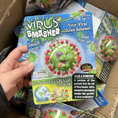 外贸病毒手办桌面摆件玩具潮玩