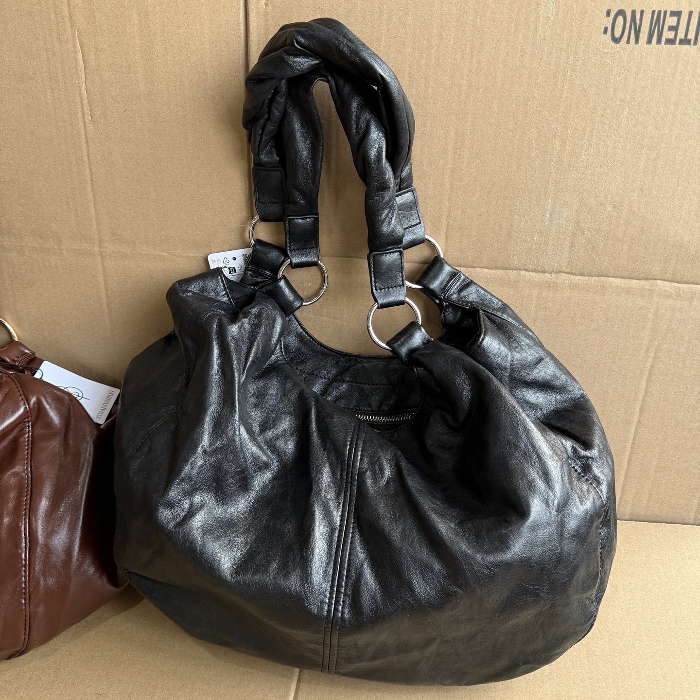 狠时髦！外贸单欧美辣妹单肩包复古轻奢简约百搭大容量hobo托特包,箱包皮具/热销女包/男包,通用款女包,淘宝优惠券,粉丝福利购,淘宝优惠卷