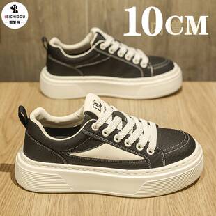 冬季新款潮流厚底内增高男鞋10cm韩版百搭高端时尚休闲运动板鞋男