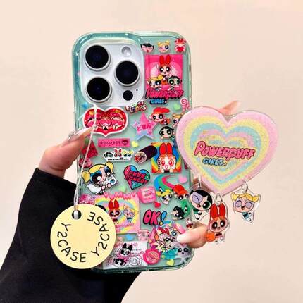 磁吸支架适用oppoA3/reno10/4se手机壳findx7/5pro满屏闪粉飞天小女警A56/32/a57女K11x/97/93s软套8国际版