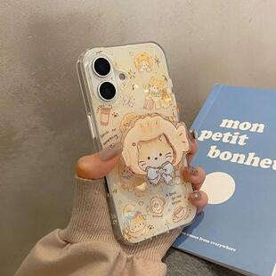 note12t 磁吸支架适用小米15 civi4pro软套poco女50e k70 13U蝴蝶结鲷鱼烧猫咪K80 手机壳红米Turbo3国际版