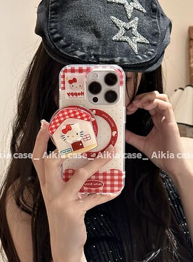 磁吸支架适用oppoA3eno10/4se手机壳findx7/5pro可爱小房子卡通猫A56/32/a57少女款K11x/97/93s软套8全包边