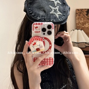 5pro可爱小房子卡通猫A56 a57少女款 K11x 93s软套8全包边 磁吸支架适用oppoA3eno10 4se手机壳findx7