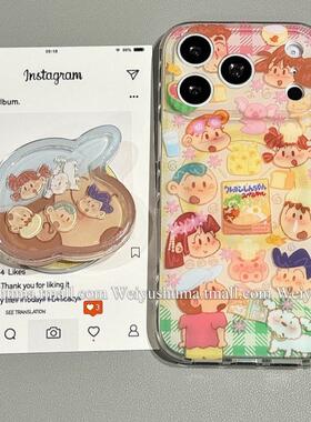 磁吸支架适用三星S25ultra/24/Note20/36小 彩绘涂鸦小新A16水粉绿格S20手机壳A22/23+A71女款S9+S21fe软54/5