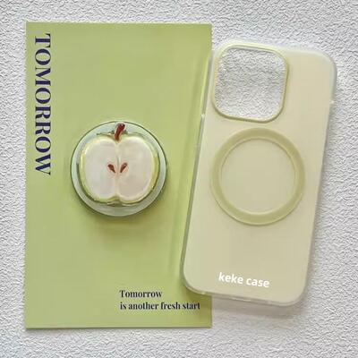 ins磁吸支架适用oppoA3/reno10/4se手机壳findx7/5pro青苹果A56/32/57小众清新纯色K11x/97/93s/58软套日韩女