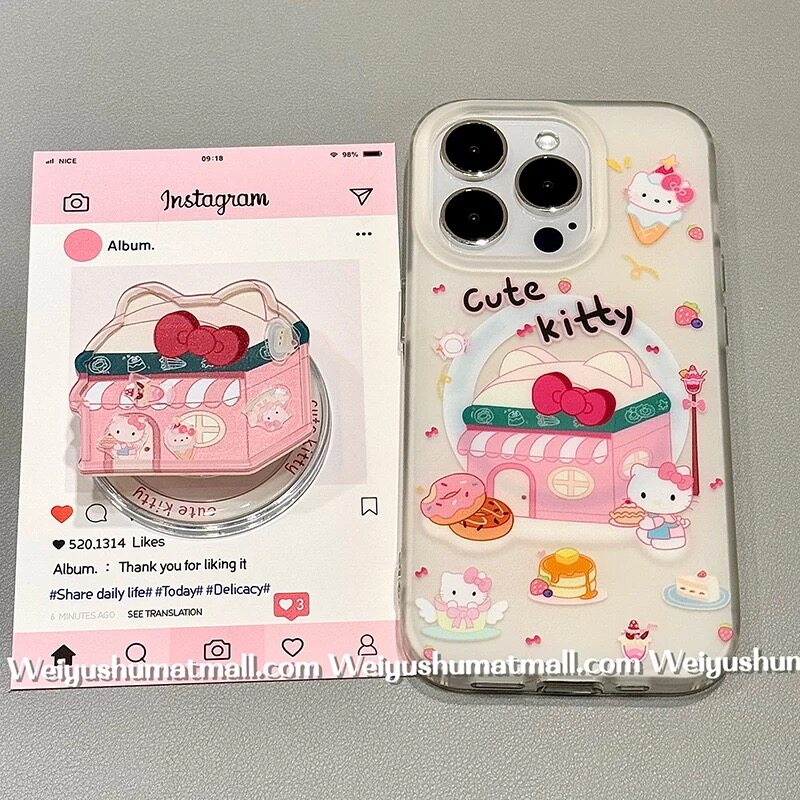 适用meizu18pro魅族21note无界版note9蛋糕屋甜甜圈KT猫6plus/T硅胶20磁吸支架保护套17全包边可爱X8软套女款