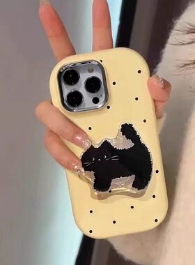 韩国ins小狗适用IQOONEO9手机壳IQOO 12卡通可爱支架11s新款neo7se竞速版5女U3个性Z1X/Z6硅胶9波点10PRO/U5E