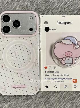 磁吸支架适用oppoA3/reno10/4se手机壳findx7/5pro棕底英文标签流沙咖啡A56/32/a57女K11x/97/93s软套8国际版