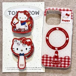 磁吸支架适用vivoX100/X30/60/x70/y78手机壳X90小红书同款新年可爱y76s新品S18e/X200/15PRO女Y33e/mini软套