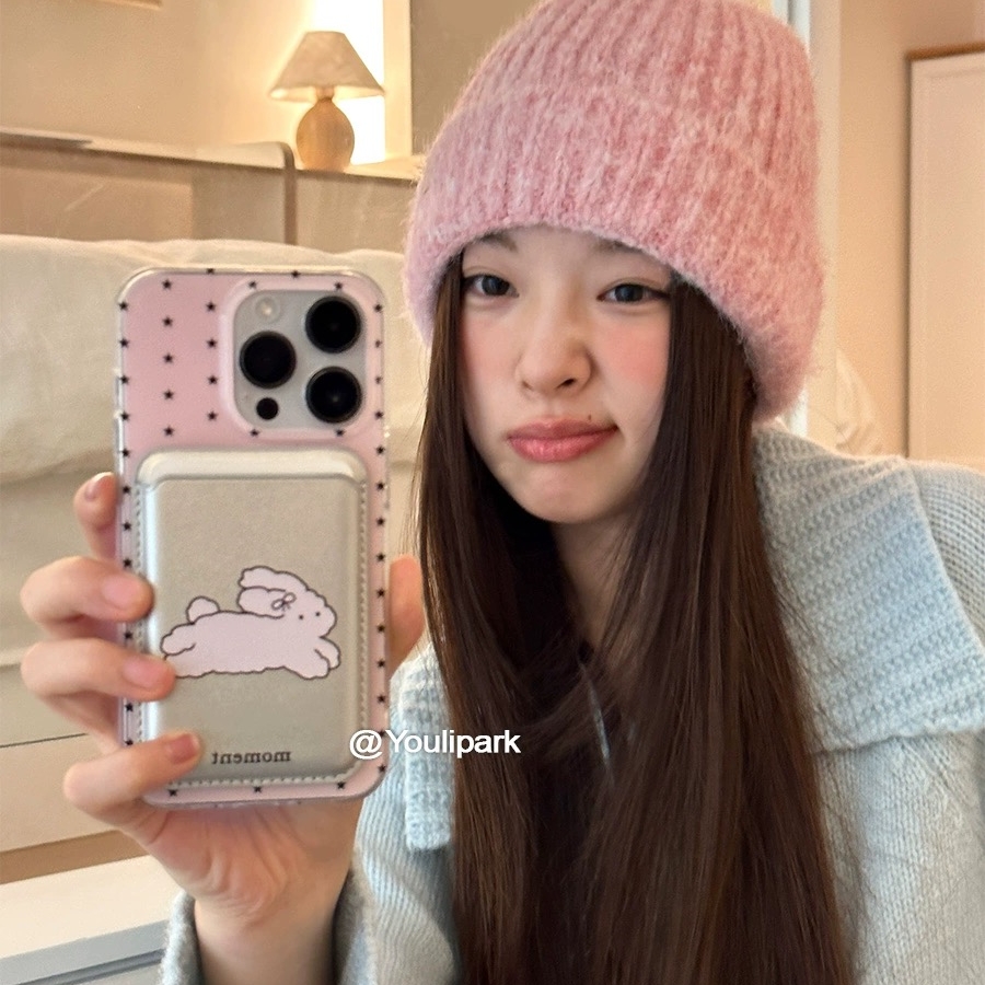 磁吸可拆卸卡包适用荣耀100/90华为magic6pro/80GT手机壳70se/X20/30甜美少女X40i+畅玩50plus软套可爱兔兔