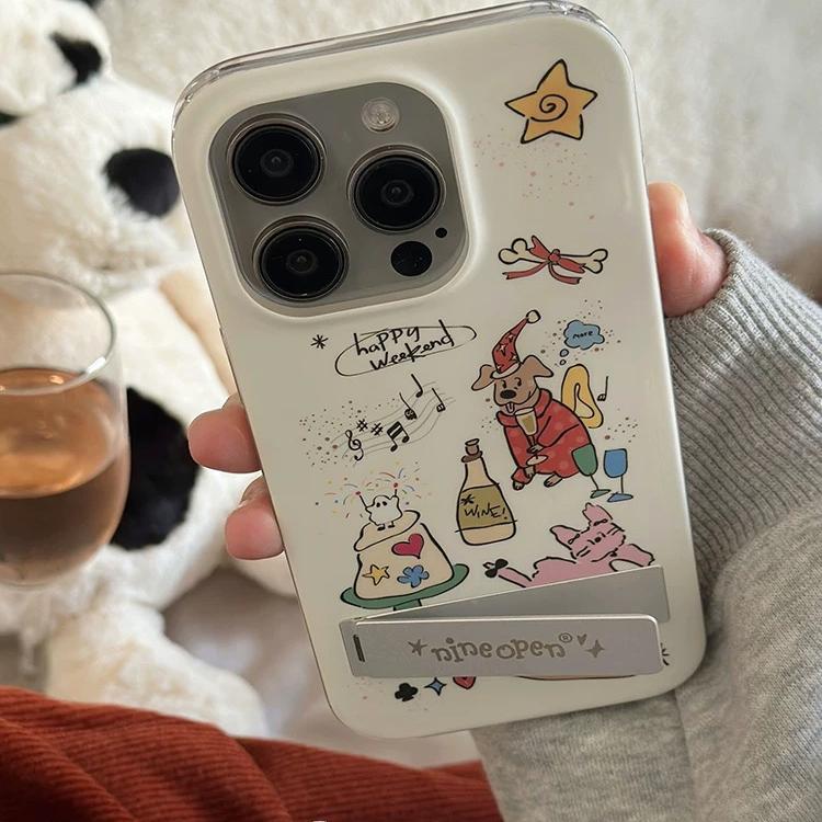 隐藏支架ins适用meizu18pro魅族21无界版全包边note9微醺派对6plu