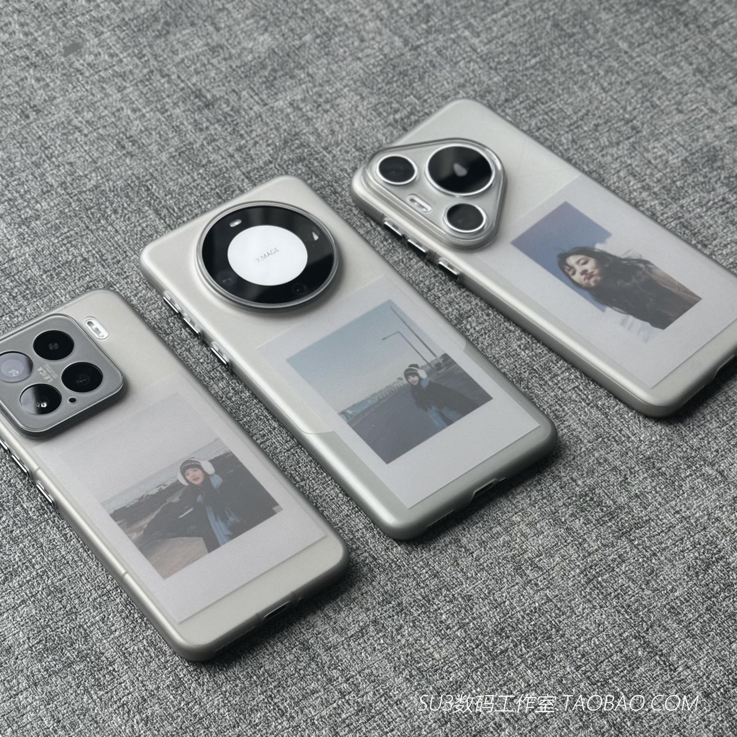 雾面半透明超薄软壳适用mate60华为mate70pro手机壳Pura80ultra钛灰色+小米15pro磨砂14裸机感独立按键新款女