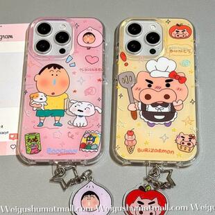 阿呆左卫门女仆情侣男适用华为nova12/U/9链条挂件8SE新品MATE50/40e手机壳Pura70ultra软套防摔60畅享13女款