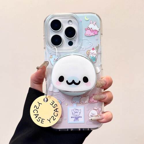磁吸支架适用oppoA3/reno10/4se手机壳findx7/5pro卡通渐变晕染小海豹潮A56/32/a57女K11x/97/93s软套8国际版