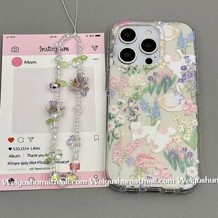 note12t 链条手机壳适用小米15 civi4pro软套poco女50e k70 13U花朵蝴蝶结猫咪K80 手机壳红米Turbo3国际版