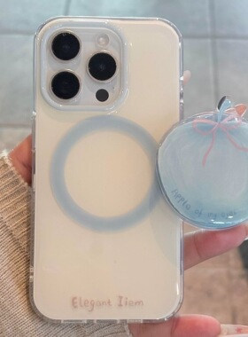 磁吸支架适用oneplus11/2一加12手机壳ace竞速版1+ACE5V奶呼呼蝴蝶结苹果8t/10/9女7TPRO/9RT/6t软套13全包边