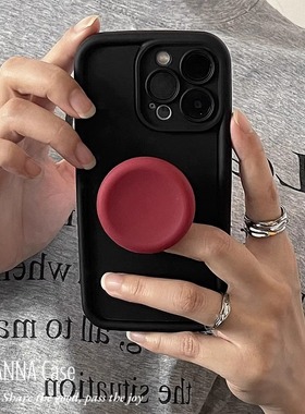 极简ins新款适用华为nova11手机壳高级感黑色暗红荣耀100pro保护套10硅胶9/8se支架90/80/70/60se软X50/40i女