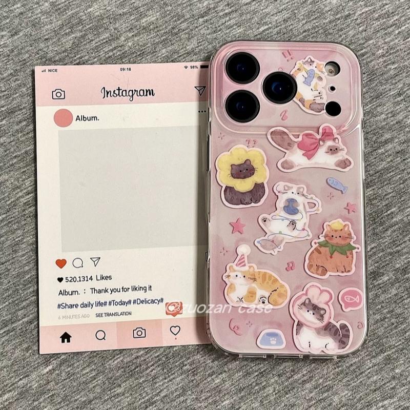 可爱吹泡泡星星小人磁吸支架适用苹果16手机壳iPhone15少女款13/12防摔11PROMAX全包S/XR硅胶7/8软套14PLUS