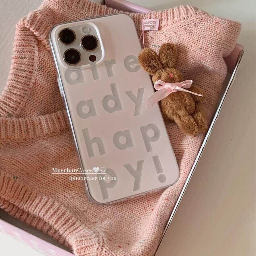 ins简约字母适用华为nova12/U/9小清新8粉色少女SE/5韩系MATE60/40手机壳Pura70ultra潮p60畅享软套3兔子挂件