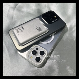 磁吸卡包适用TURBO3小米14ultra手机壳K70至尊版水洗标签K60红米k40S大孔Note10/12硬壳13PRO+/11/50/civi3男