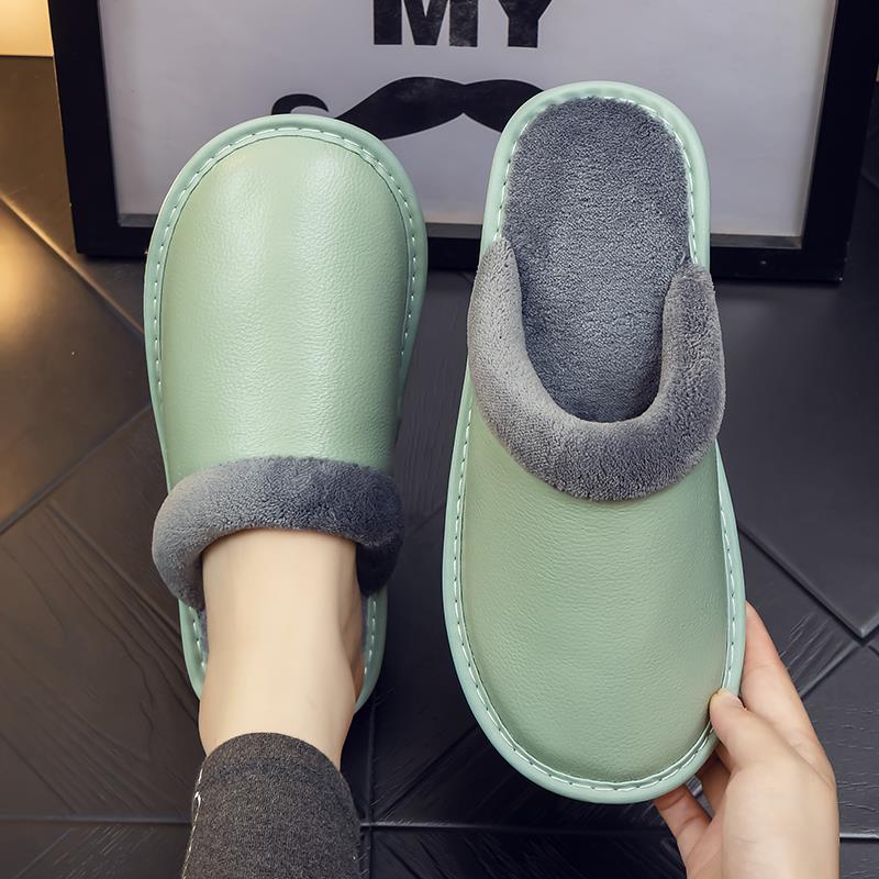 秋冬季居家用保暖面拖鞋男女室内防滑家居拖鞋韩版1119h