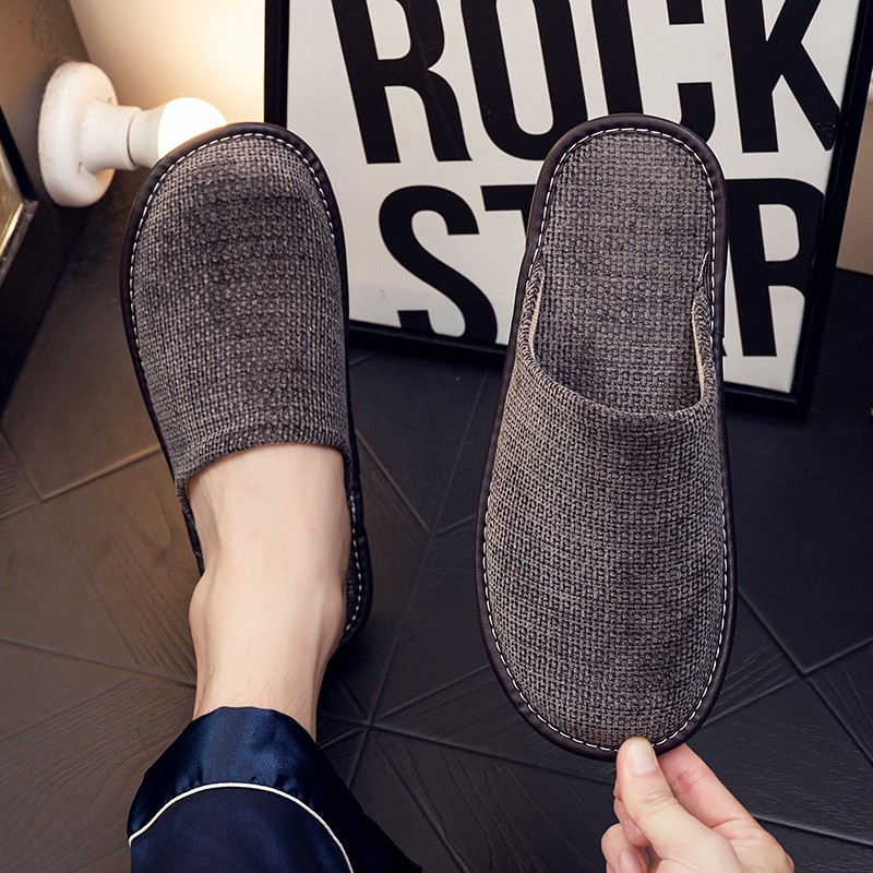 秋冬季布拖鞋梦雪龙防滑